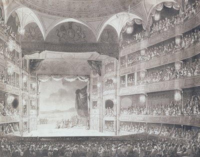 Innenansicht des Drury Lane Theaters, London, 1808 von Pugin and Rowlandson